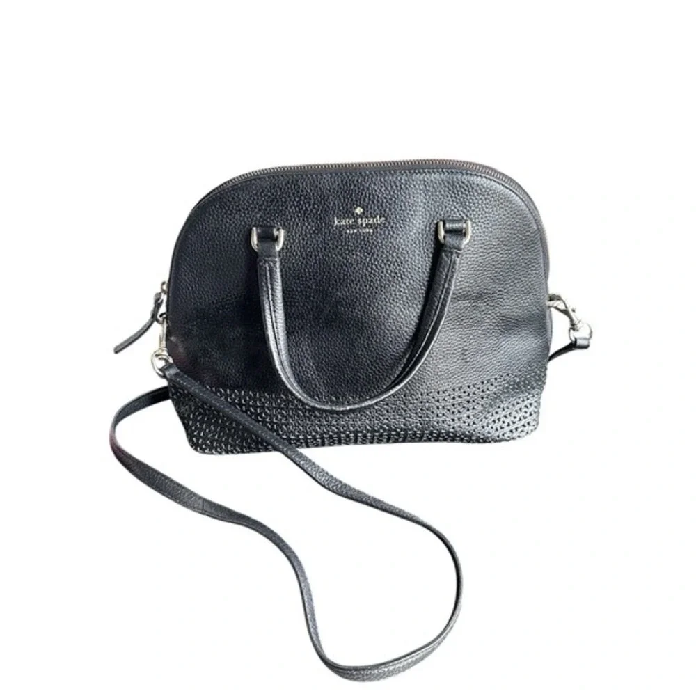 KATE SPADE - Carli Wakefield Lane Leather Satchel - Black